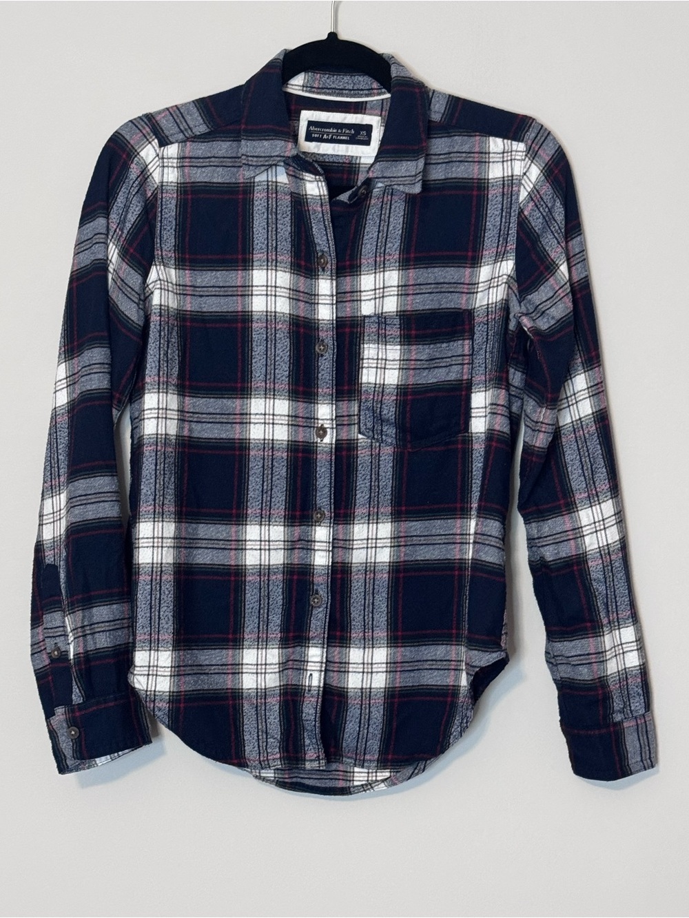 Abercrombie & Fitch Soft A&F Plaid Flannel Button Down Shirt XS